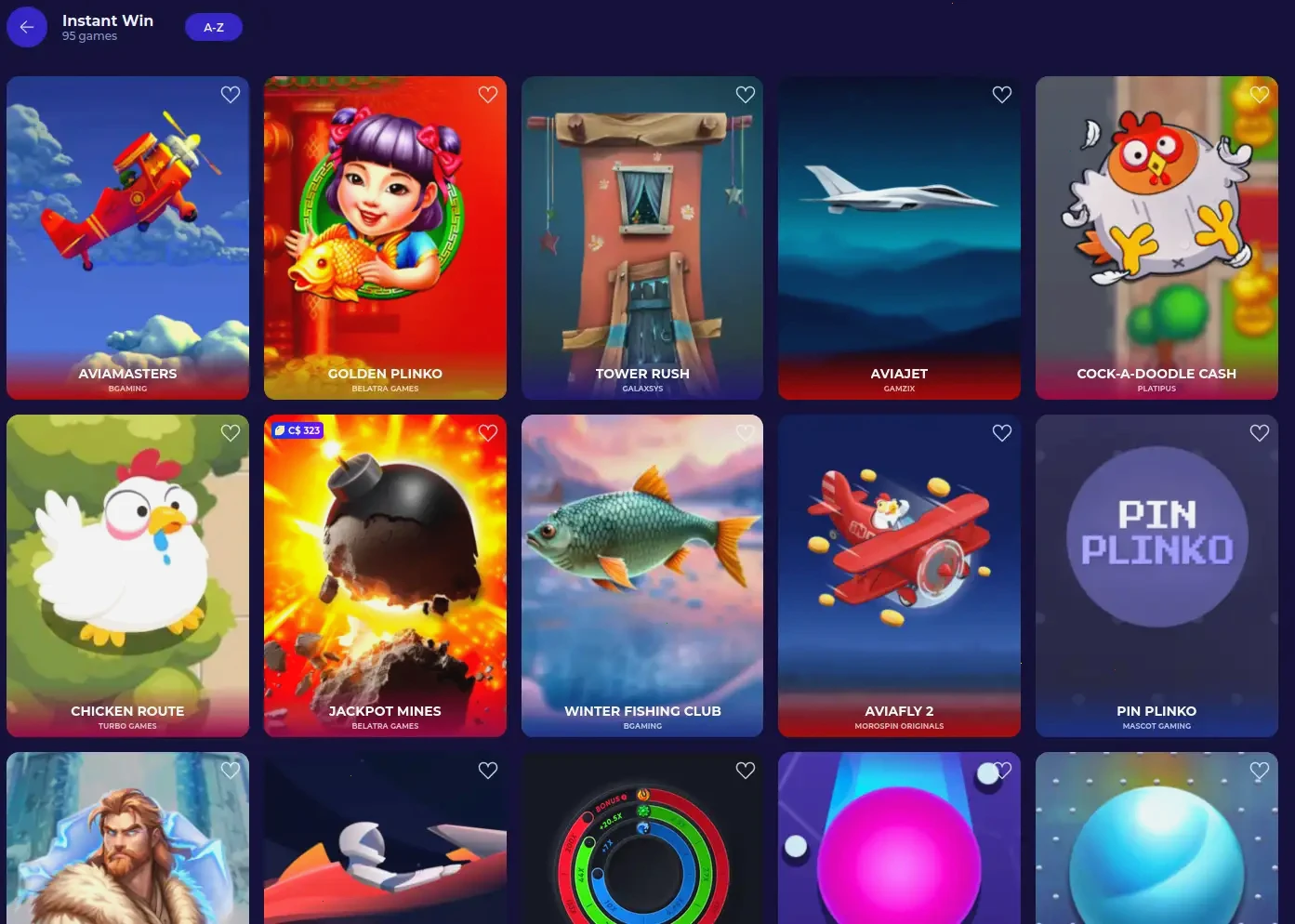 Interfaccia mobile del casinò Betonred con slot e giochi live